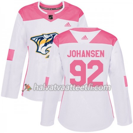 Naisten NHL Nashville Predators Pelipaita Ryan Johansen 92 Adidas 2017-2018 Valkoinen Vaaleanpunainen Fashion Authentic Naisten NHL Nashville Predators Pelipaita Ryan Johansen 92 Adidas 2017-2018 Valkoinen Vaaleanpunainen Fashion Authentic